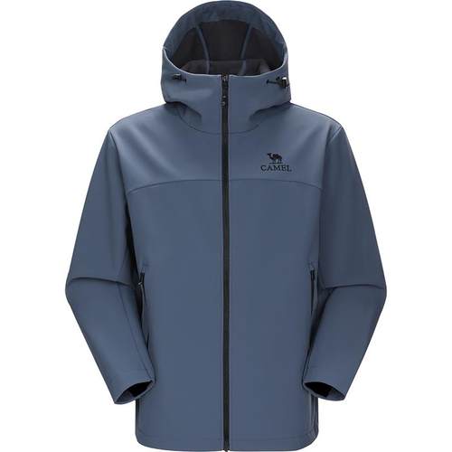 骆驼户外冲锋软壳衣外套男款25秋冬夹克黑色防风百搭休闲上衣情侣