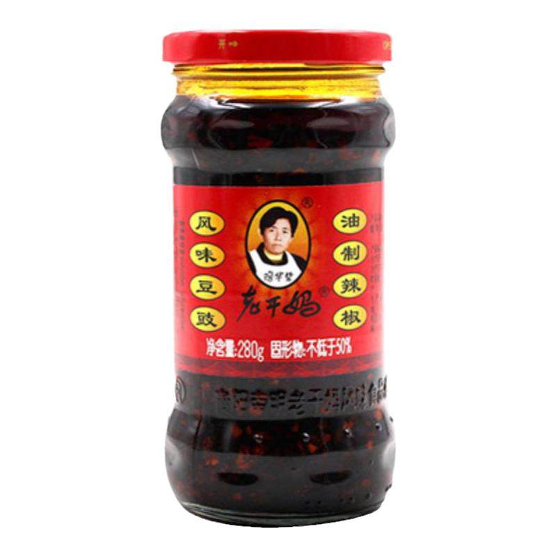 3瓶组合】老干妈风味豆豉280g瓶装油泼辣椒香辣拌饭拌面下饭酱
