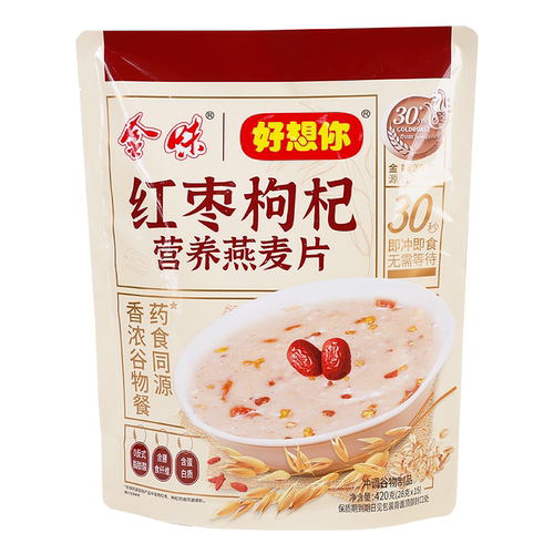 金味红枣枸杞营养燕麦片420g