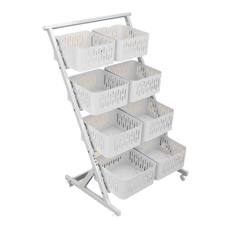 零食架子置物架多层小推车客厅落地玩具架子可移动水果饮料收纳框