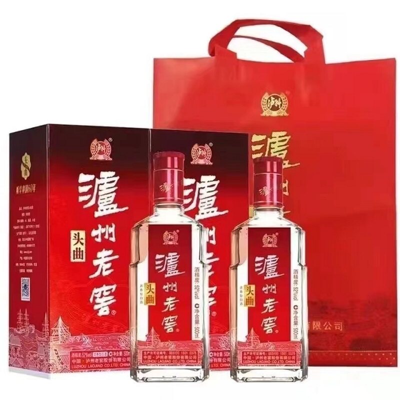 泸州老窖老头曲浓香型白酒52度500ml 单瓶装/两瓶装/6瓶整箱装