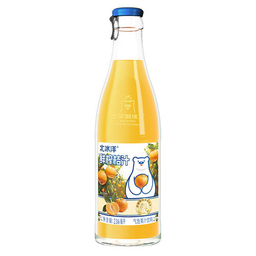 北冰洋果汁鲜榨桔汁汽水236ml