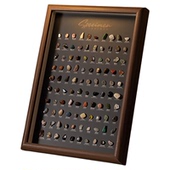 矿石标本100种天然宝石相框桌面摆件礼品盒生日礼物初中生男女孩