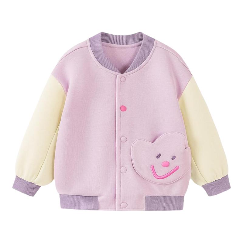 迷你巴拉巴拉男童女童棒球服外套秋季新款宝宝夹克上衣便服童装小