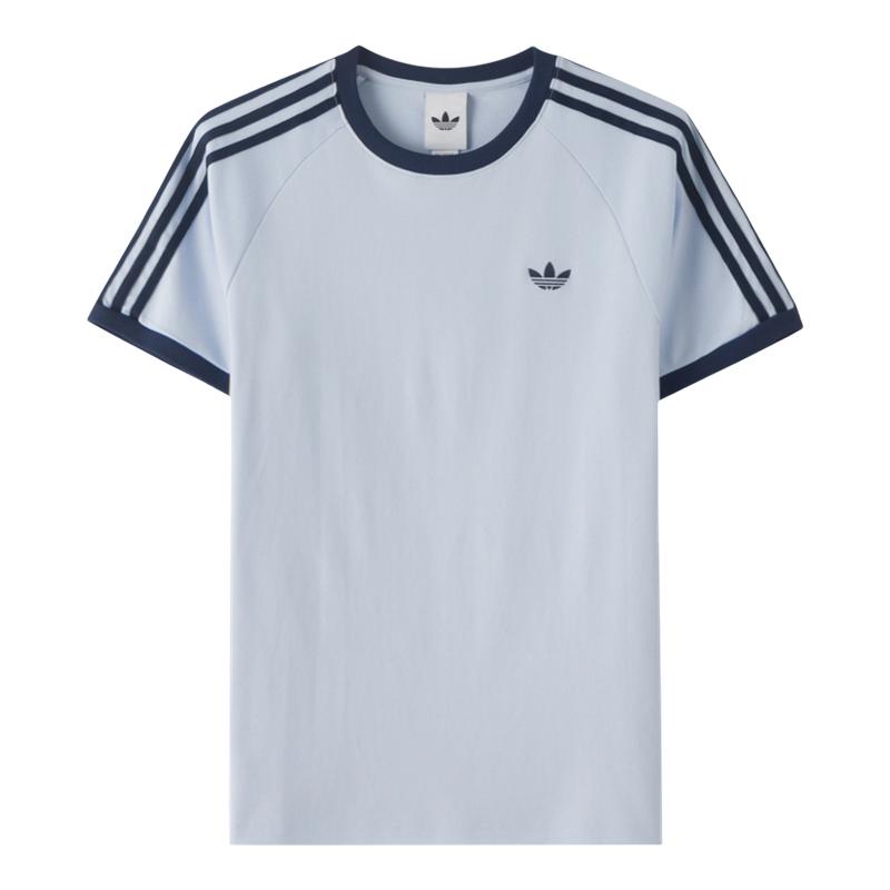 Adidas阿迪达斯三叶草短袖女2026夏季新款情侣纯棉上衣运动T恤男