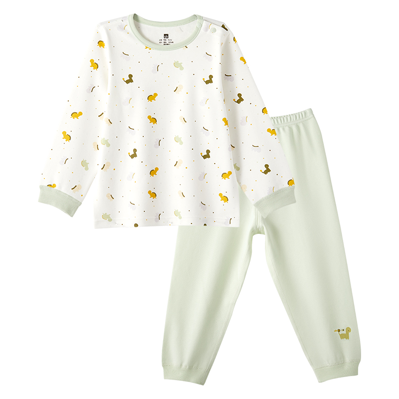 Goodbaby好孩子秋衣秋裤套装男女宝秋冬纯棉保暖内衣儿童打底睡衣