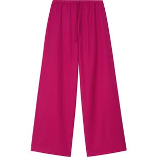 春季 4M36 素然ZUCZUG 女士水洗感羊毛橡筋腰直筒休闲裤 新品