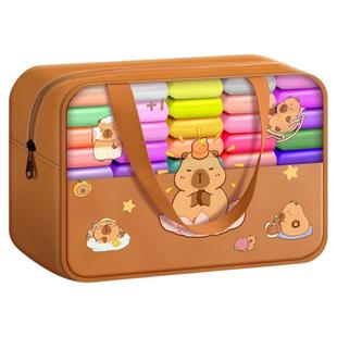 得力超轻粘土儿童无毒彩泥橡皮泥36色黏土幼儿园专用手工diy益智玩具食品低年 级超轻黏土橡皮泥无毒彩泥儿童