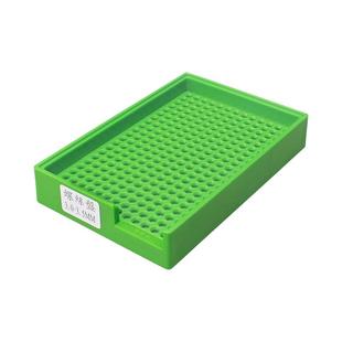 方形1.0 4.0MM绿色耐摔全塑螺丝盘塑料螺丝收纳盘计数螺丝排列盘