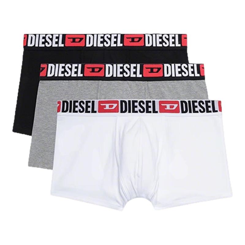 Diesel男士内裤三件装夏季棉质透气中腰防夹臀平角内裤