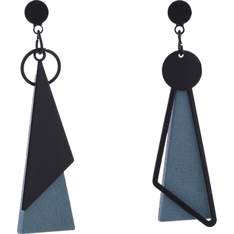 不对称简约耳环冷淡风耳饰