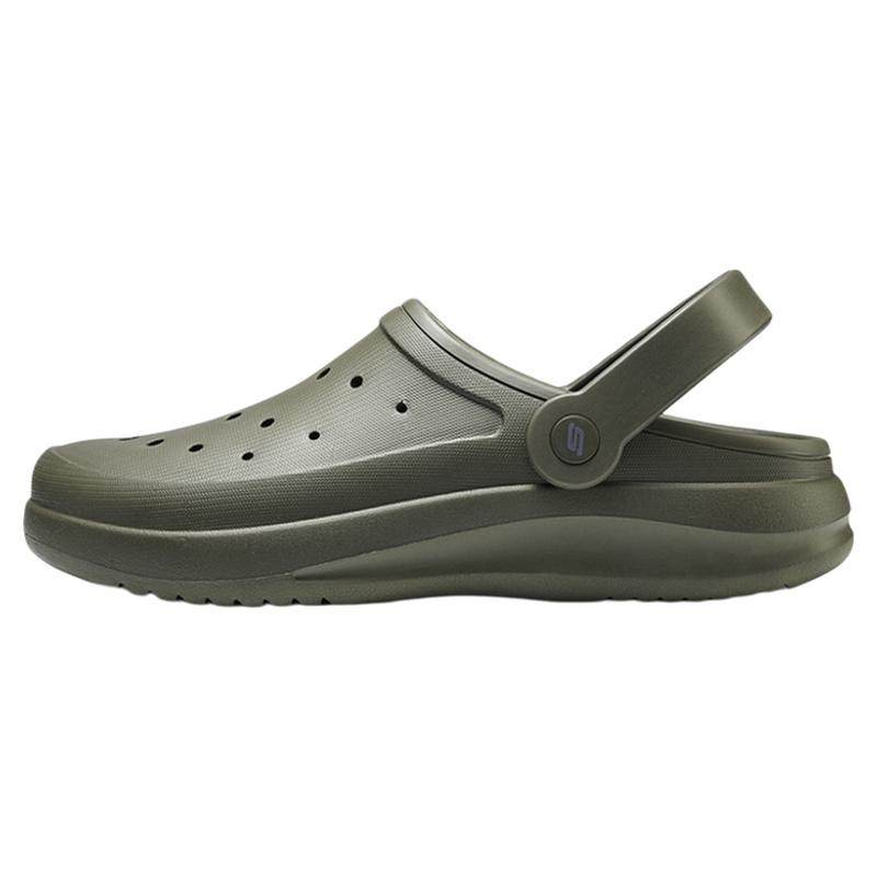 Skechers斯凯奇泡泡鞋夏季款男鞋外穿拖鞋洞洞鞋厚底防滑户外凉鞋