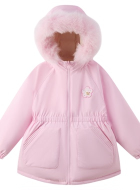 【双面穿四防】PawinPaw卡通小熊童装25年秋冬新款女童保暖羽绒服