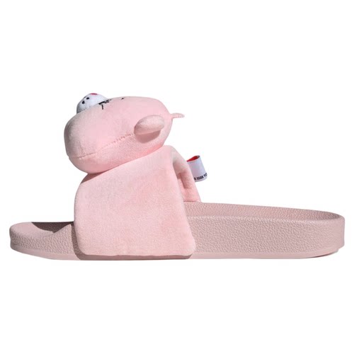 adidas阿迪达斯三叶草Care Bears联名一字拖女俏皮可爱拖鞋KH9957