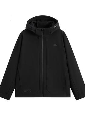 Kappa卡帕男装2026春季新款户外防风防泼水连帽防风衣K0G12FJ41