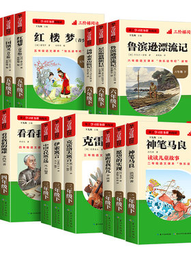 三阶梯阅读小英雄雨来童年爱的教育六年级上册下册快乐读书吧课外书必读鲁滨孙漂流记老师推荐阅读书籍名校课堂经典读物长江少儿