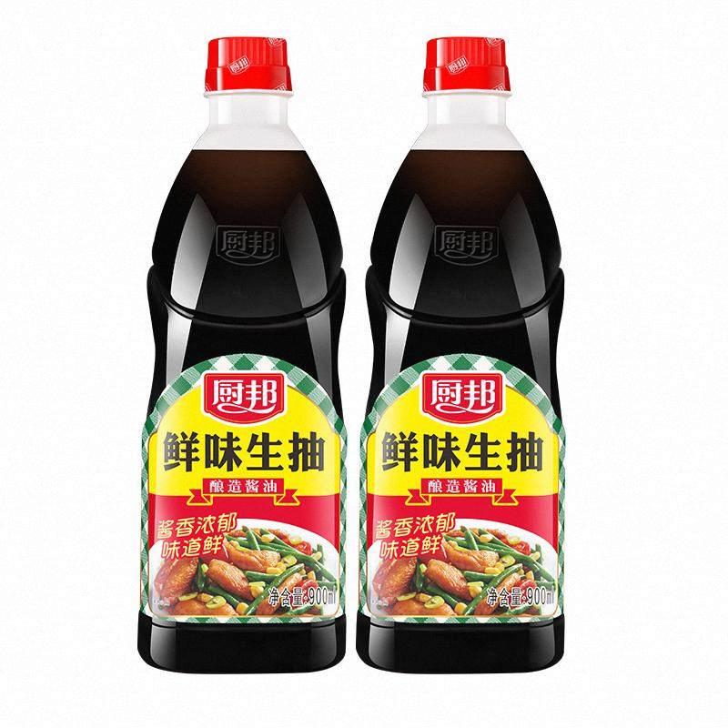 厨邦鲜味生抽黄豆酿造酱油家用炒菜凉拌调味上色900ml*2瓶,粮油调味/速食/干货/烘焙,酱油,淘宝优惠券,粉丝福利购,淘宝优惠卷
