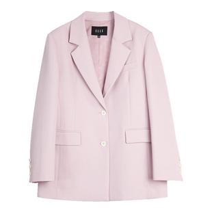 80周年胶囊 新款 ELLE法式 外套女2025秋季 气质西服 正肩廓形西装