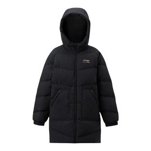 李官方旗舰正品男女童羽绒服学生日常休闲保暖长款羽绒服运动外套