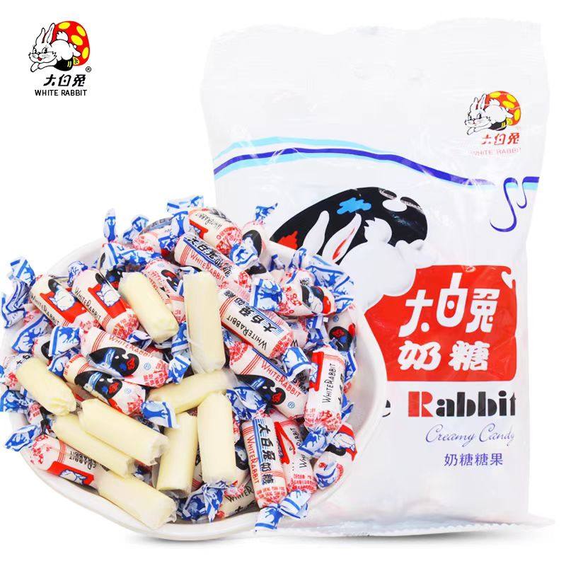 上海大白兔奶糖散装结婚礼喜糖批发冠生园小白兔糖果过新年货零食