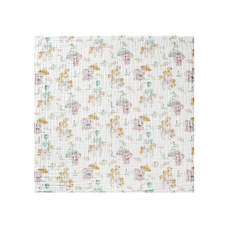 【新品】嫚熙婴儿纱布浴巾新生儿童专用超柔吸水a类纯棉宝宝洗澡