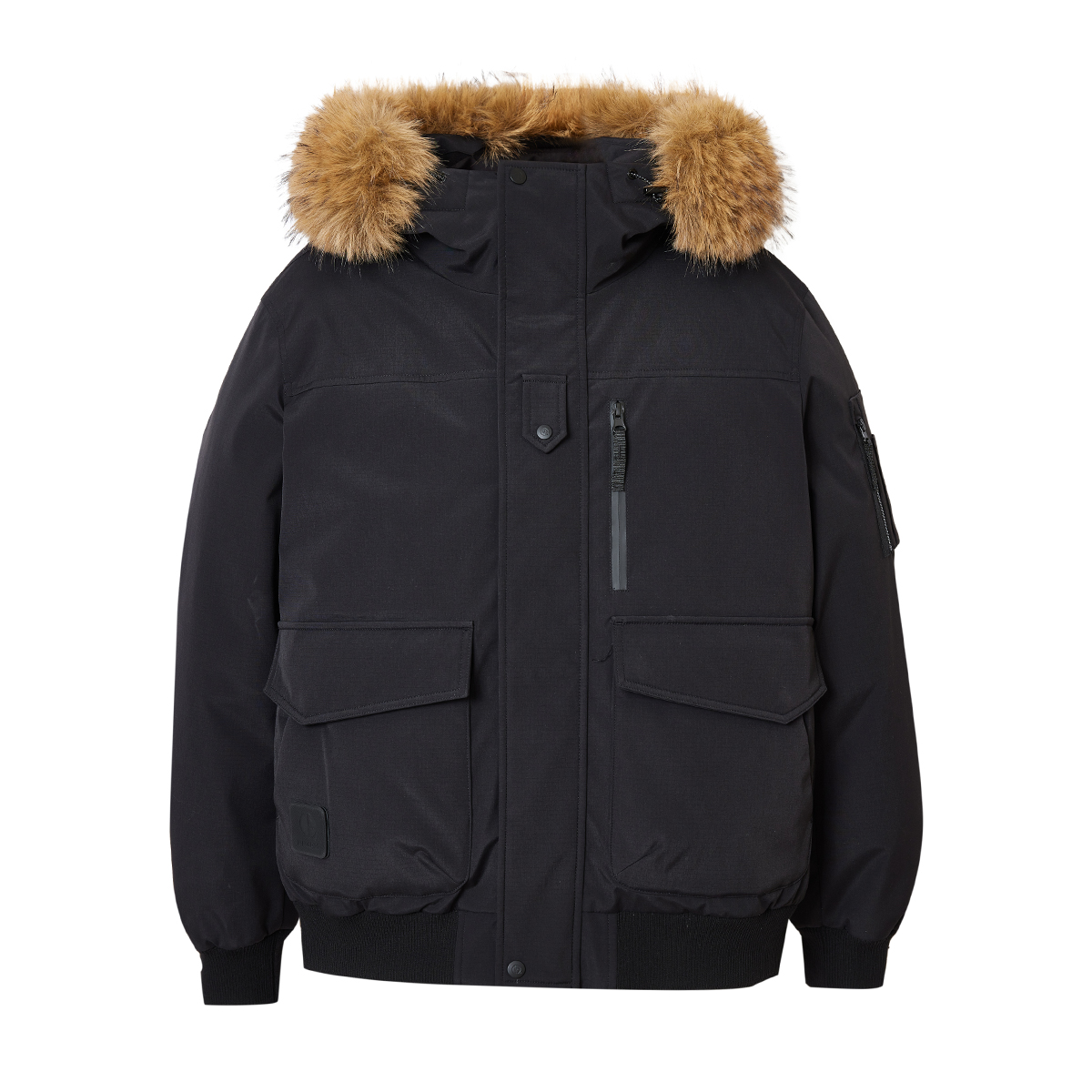 jq区绫致杰克琼斯秋冬百搭宽松抽绳连帽可拆卸毛领羽绒服外套男