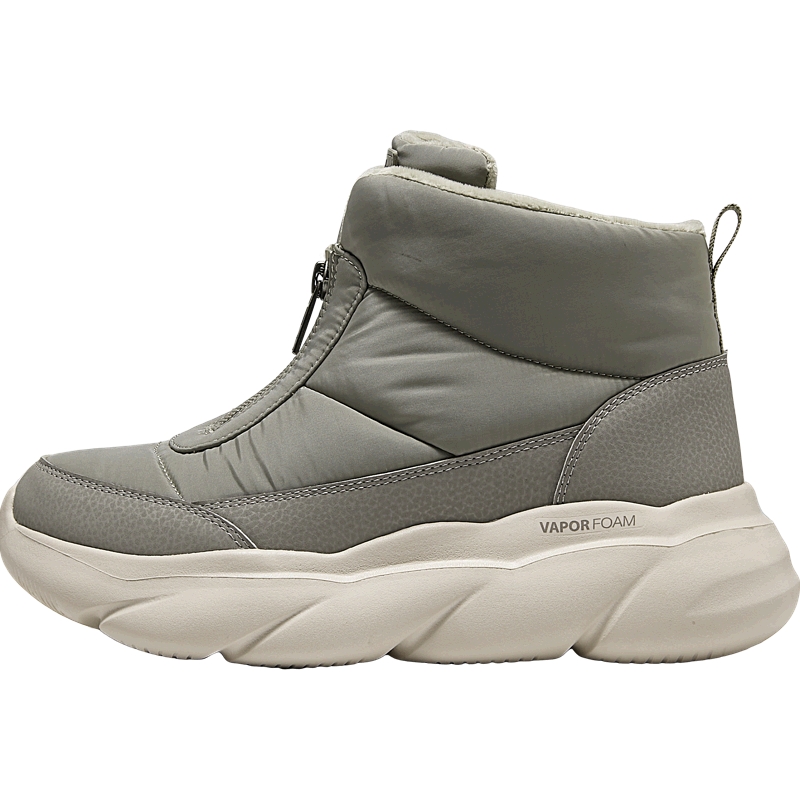 斯凯奇女鞋雪地靴冬靴中帮休闲鞋加绒保暖棉鞋厚底增高冬季款