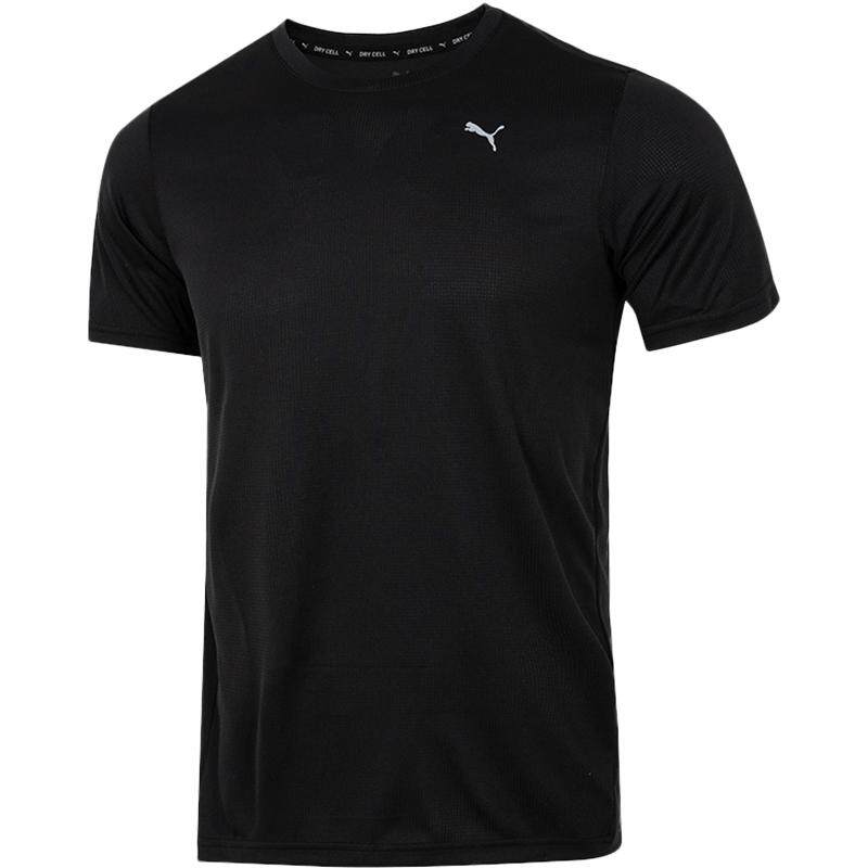 PUMA彪马黑色短袖男春季新款男士运动健身衣半袖跑步速干T恤