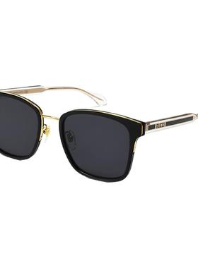 新年礼物古驰GUCCI防紫外线方框墨镜防晒方框男女同款GG0563SKN