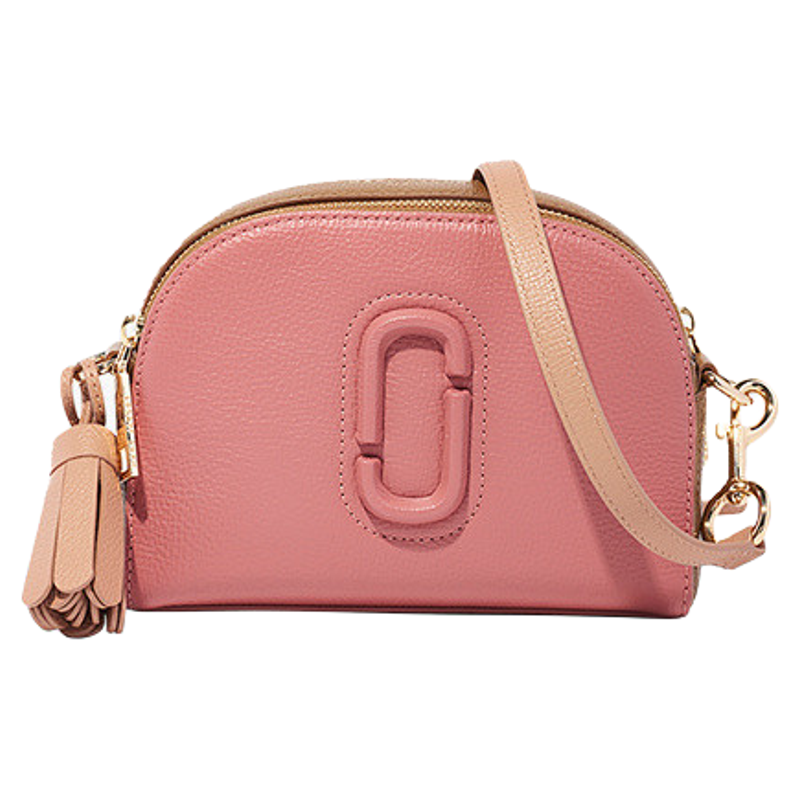 【季末折扣】MARC JACOBS/莫杰  SHUTTER 牛皮马鞍包贝壳包斜挎包 - 实物图