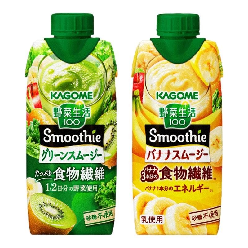 百补日本kagome可果美野菜生活猕猴桃液体沙拉香蕉蔬果昔12瓶临期