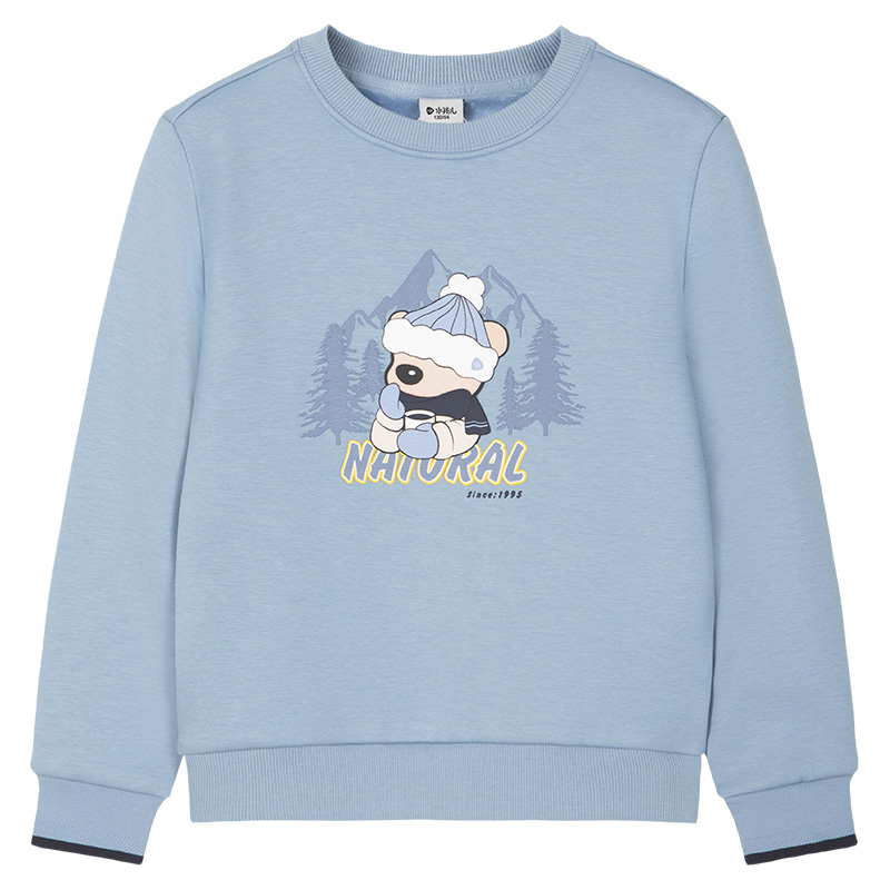 水孩儿男女童加绒卡通卫衣