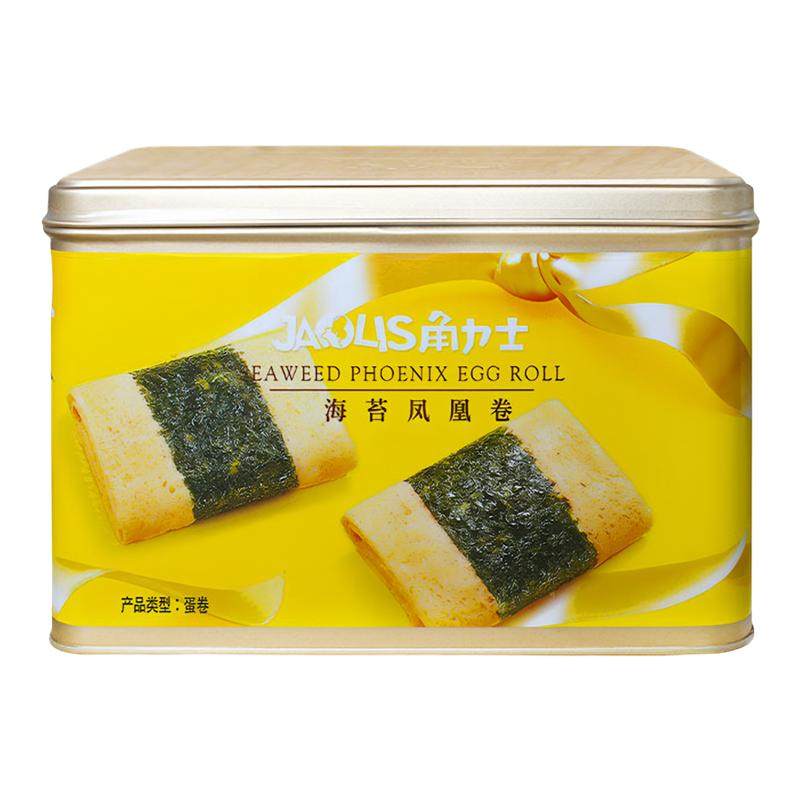 JAOLIS角力士港式海苔凤凰蛋卷300g年货团购送礼伴手礼下午茶饼干,零食/坚果/特产,蛋卷,淘宝优惠券,粉丝福利购,淘宝优惠卷
