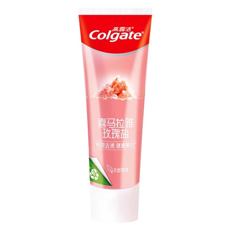 高露洁玫瑰盐牙膏115g去渍美白