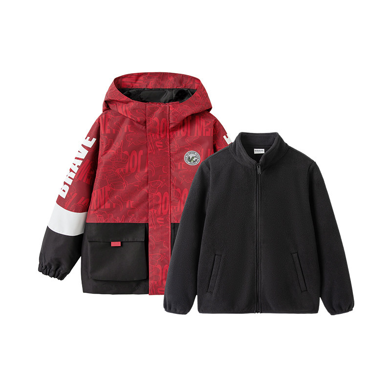 巴拉巴拉男童红色外套大童摇粒绒两件套儿童户外上衣秋季新款童装,童装/婴儿装/亲子装,普通外套,淘宝优惠券,粉丝福利购,淘宝优惠卷