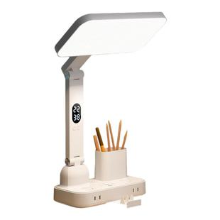 德国台灯护眼学习专用学生AA级阅读防近视床头带USB插座台灯一体