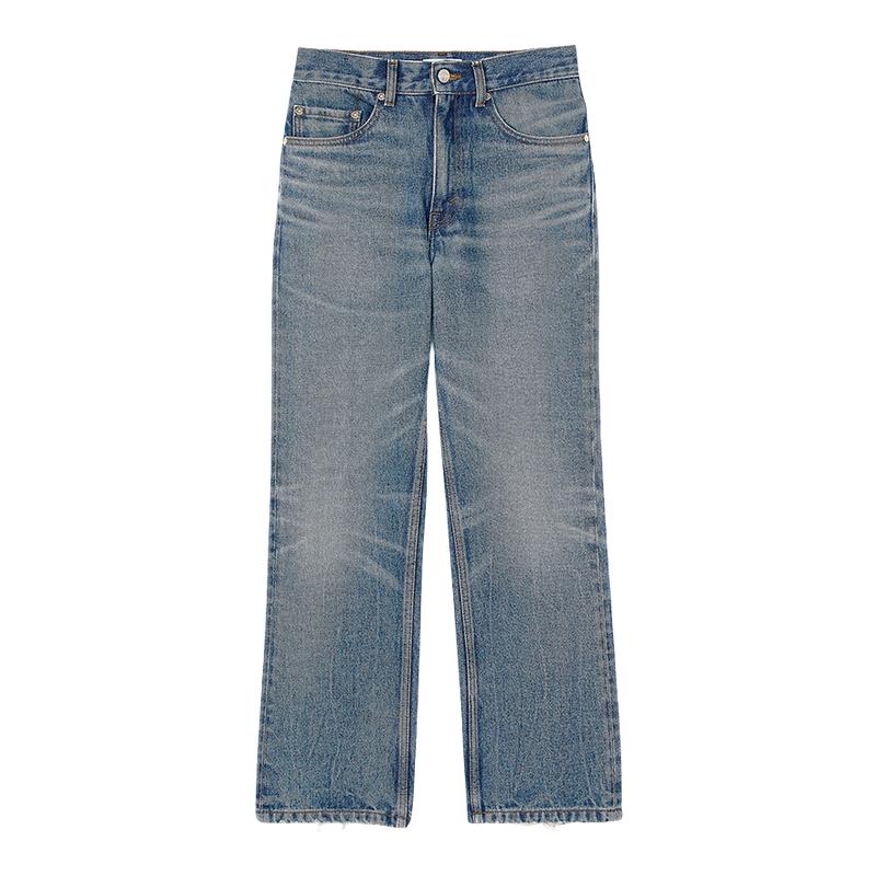 SANDRO女装法式复古棉质牛仔裤