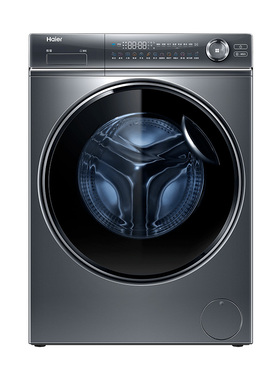 云溪4.0]海尔洗衣机37E家用全自动滚筒10KG直驱洗烘一体77E旗舰店