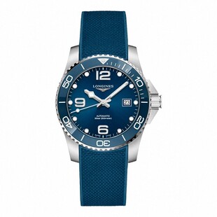 Longines浪琴正品 康卡斯机械陶瓷外圈潜水表L3.781.4.96.9 手表男
