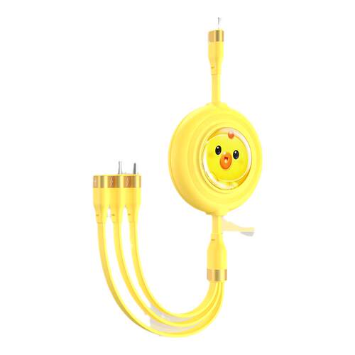 品胜数据线一拖三伸缩三合一27W