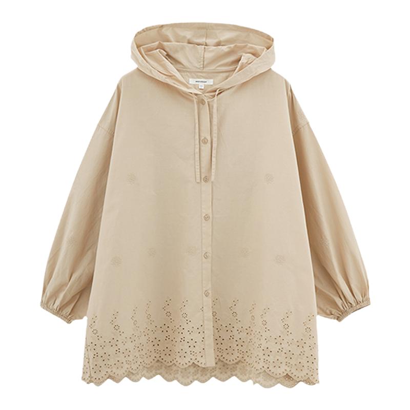 MOUSSY日系休闲风连帽衬衫外套