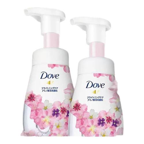 Dove多芬樱花泡泡洁面乳焕亮呵护氨基酸春日粉瓶樱香洗面奶160ml