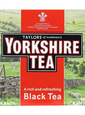 约克郡茶英国泰勒茶taylors约克夏红茶yorkshire tea英式经典茶包