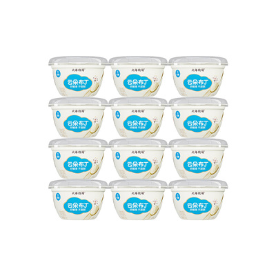北海牧场云朵布丁酸奶125g*12杯