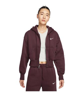 Nike耐克女装2025秋季新款NSW PHNX FLC CROP FZ连帽夹克HV2427