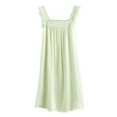 美标春夏真丝100%桑蚕丝性感睡衣女款 丝绸吊带睡裙蕾丝家居服公主