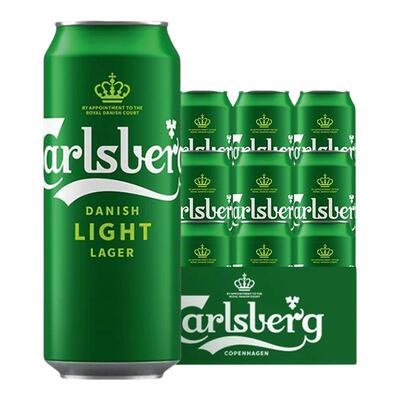 【百补】Carlsberg嘉士伯特醇啤酒500ml罐清爽小麦风味正品黄宗泽