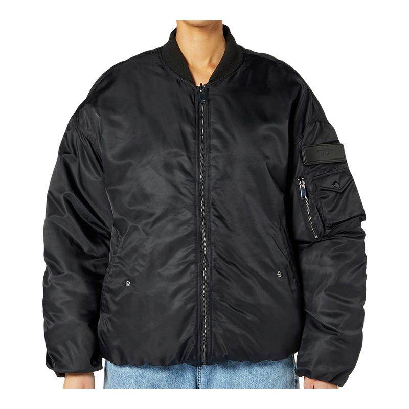 [折扣]DIESEL女士冬装正反两穿黑色夹克外套A19769RCQAD