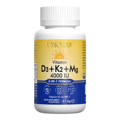 UBIO维生素d3k2镁三合一骨骼健康