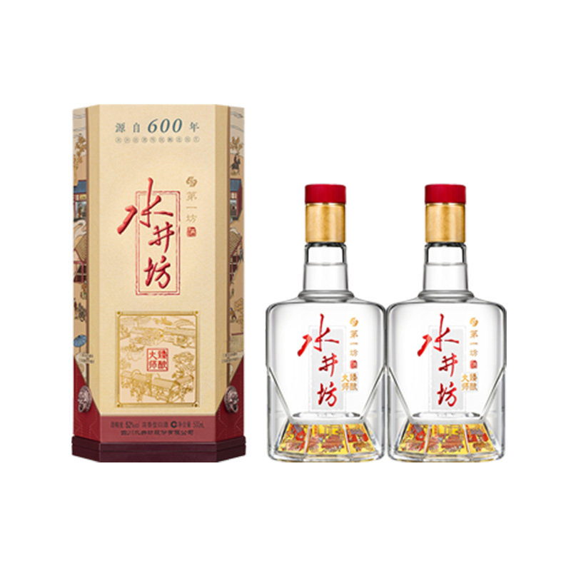水井坊臻酿大师52度520ml*2瓶粮食白酒